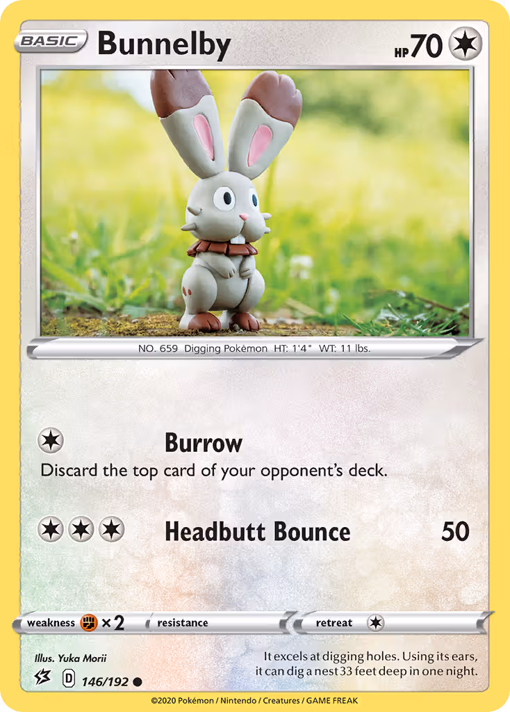 Bunnelby 146/192 Pokemon card