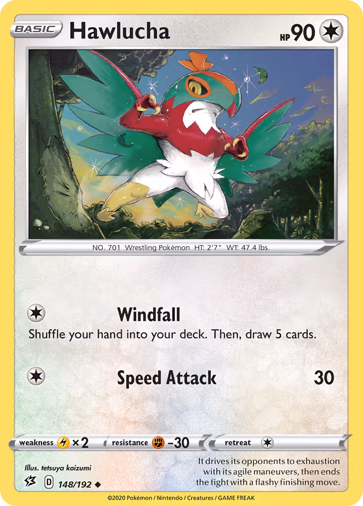Hawlucha 148/192 Pokemon card