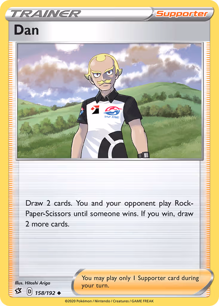 Dan 158/192 Pokemon card