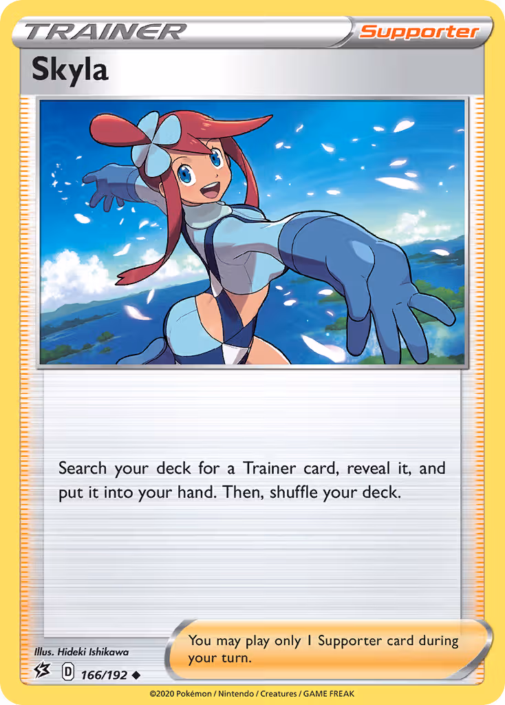 Skyla 166/192 Pokemon card