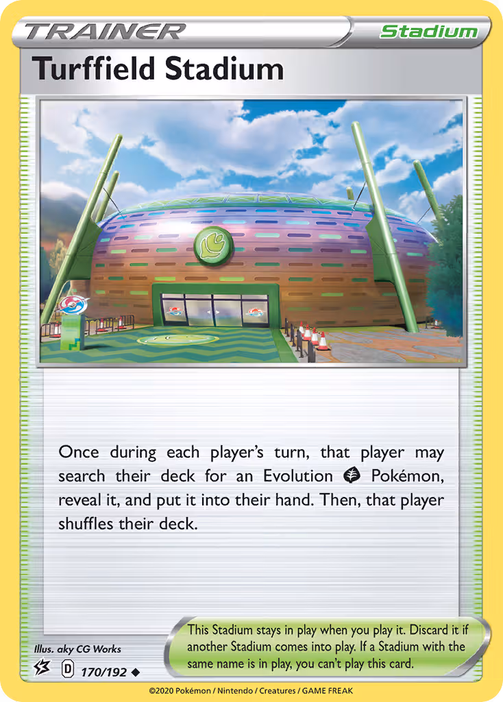 Turffield Stadium 170/192 Pokemon card