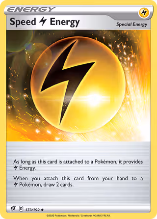 Speed Lightning Energy 173/192 Pokemon card