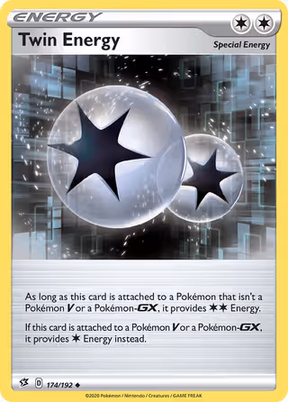 Twin Energy 174/192 Pokemon card