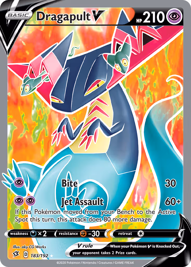 Dragapult V 183/192 Pokemon card