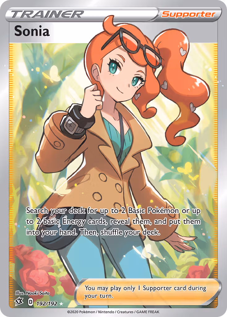 Sonia 192/192 Pokemon card
