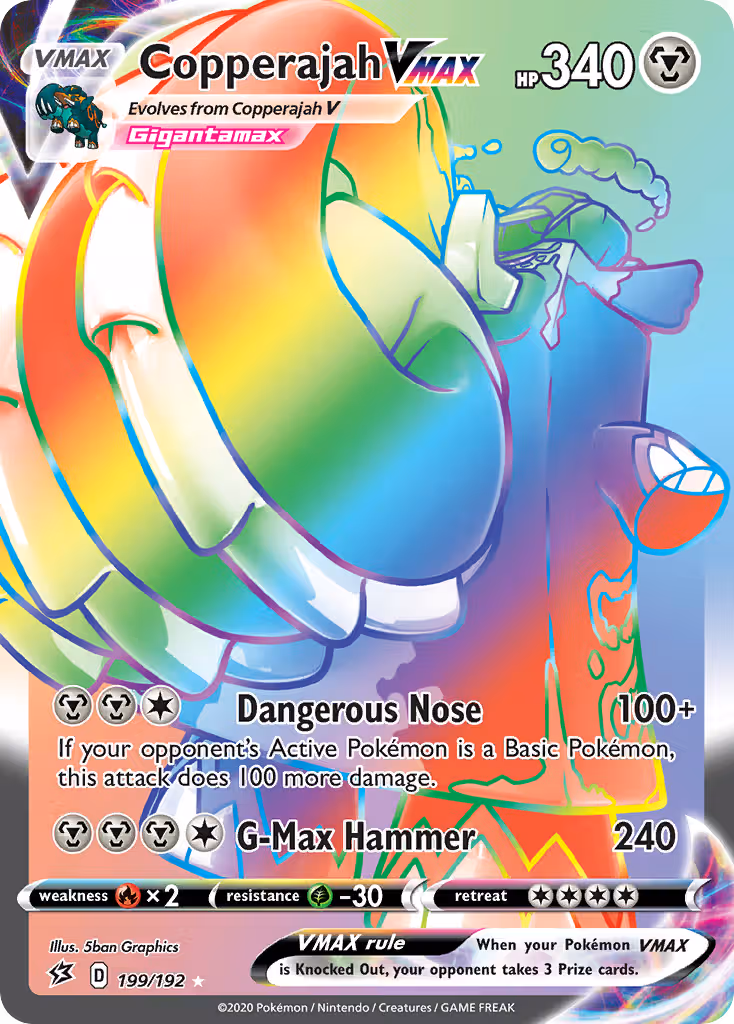 Copperajah VMAX 199/192 Pokemon card