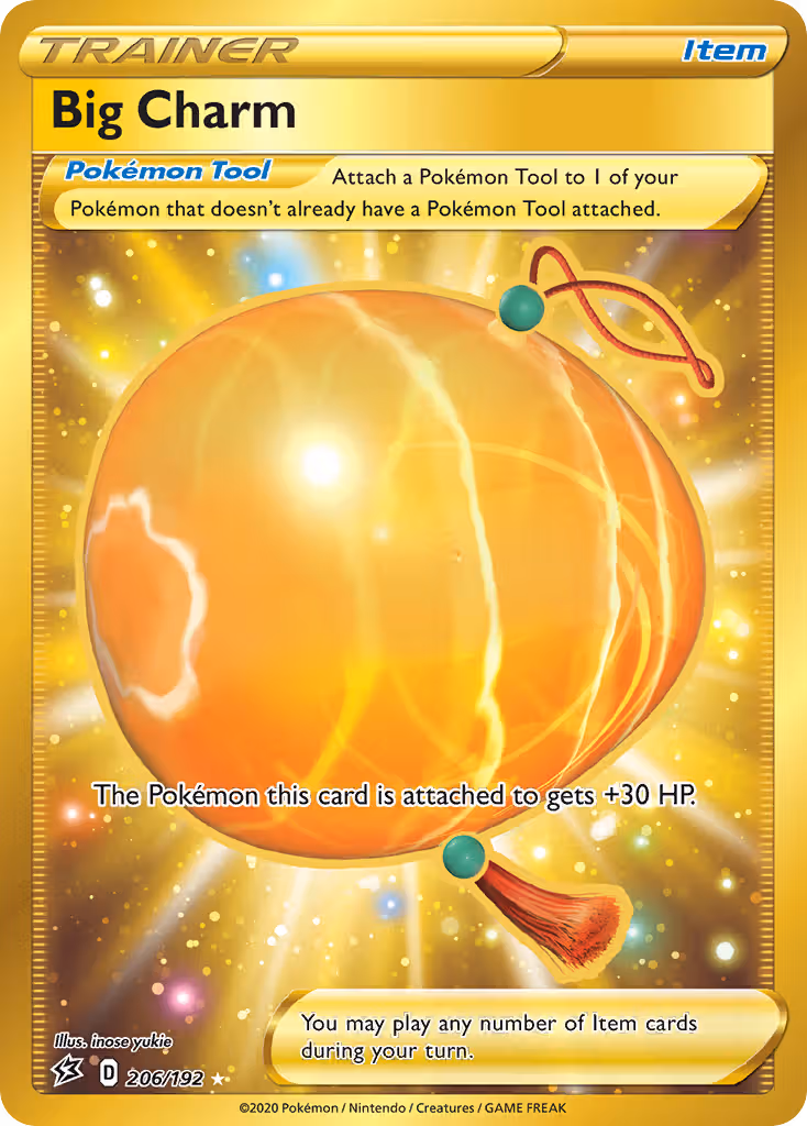 Big Charm 206/192 Pokemon card