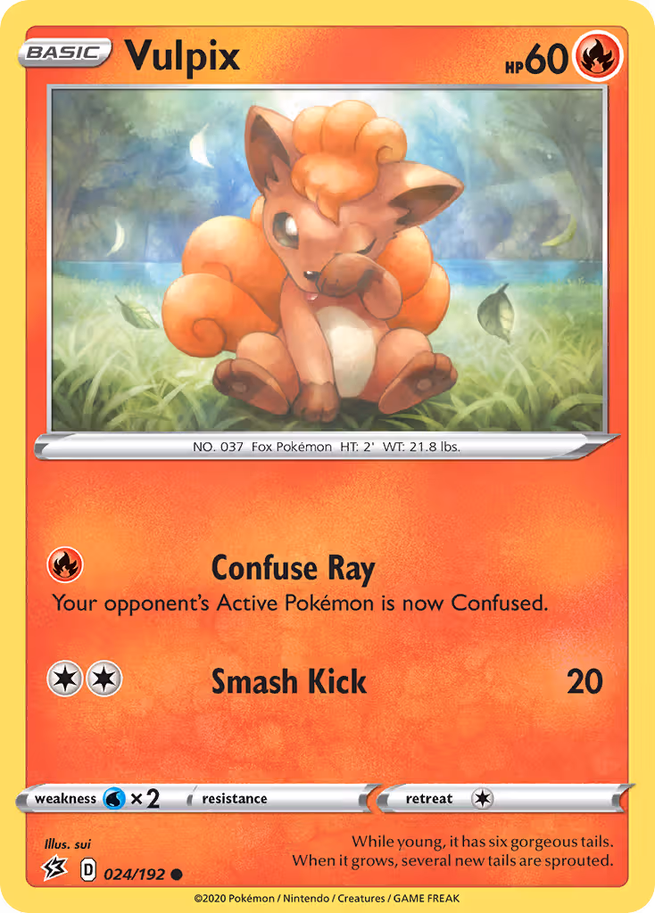 Vulpix 24/192 Pokemon card
