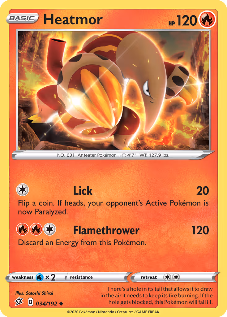 Heatmor 34/192 Pokemon card