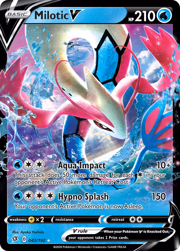 Milotic V 43/192 Pokemon card