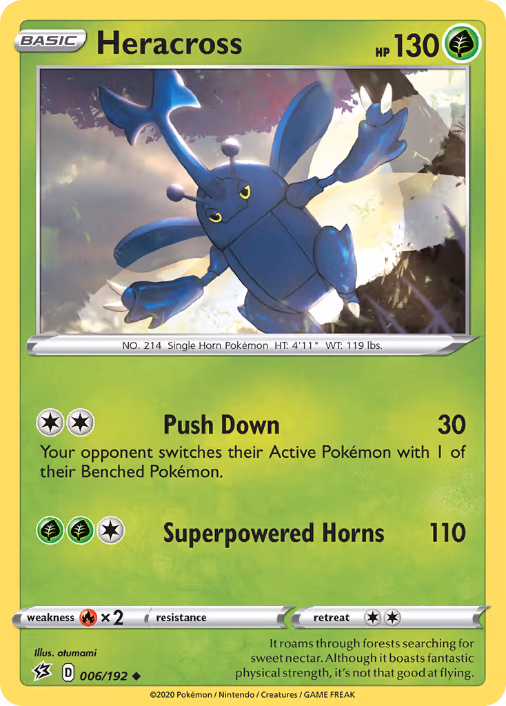 Heracross 6/192 Pokemon card