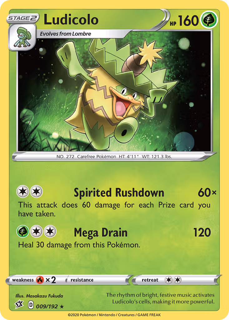 Ludicolo 9/192 Pokemon card