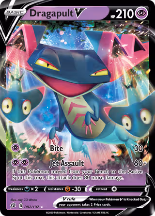 Dragapult V 92/192 Pokemon card