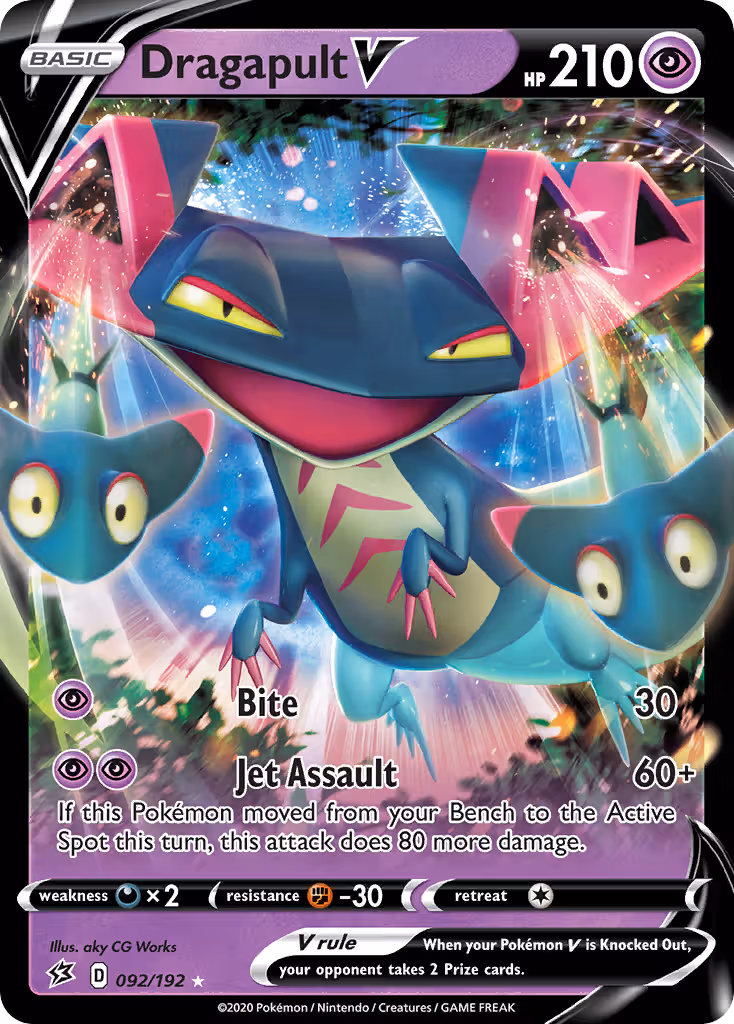 Dragapult V 92/192 Pokemon card