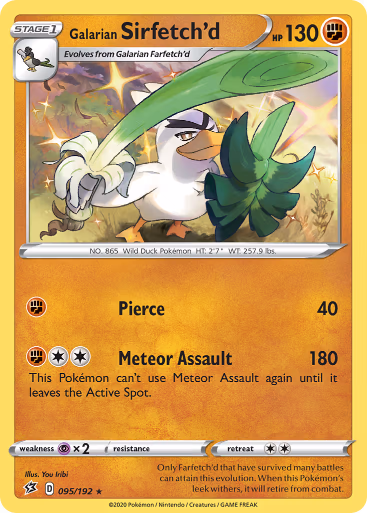 Galarian Sirfetch'd 95/192 Pokemon card