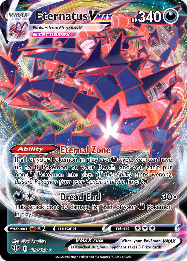 Eternatus VMAX 117/189 Pokemon card