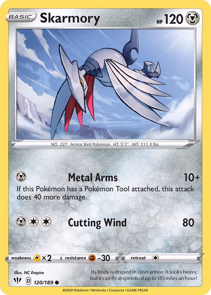Skarmory 120/189 Pokemon card