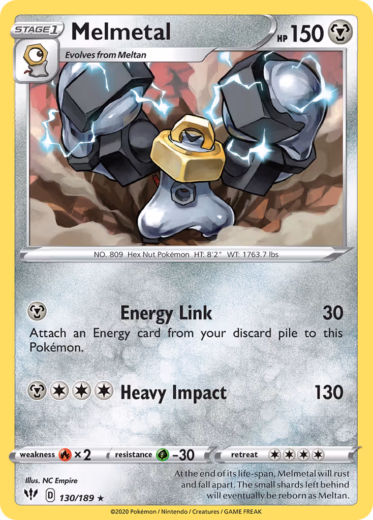 Melmetal 130/189 Pokemon card