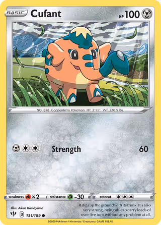 Cufant 131/189 Pokemon card