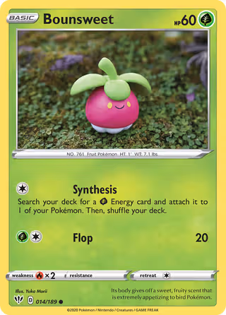 Bounsweet 14/189 Pokemon card