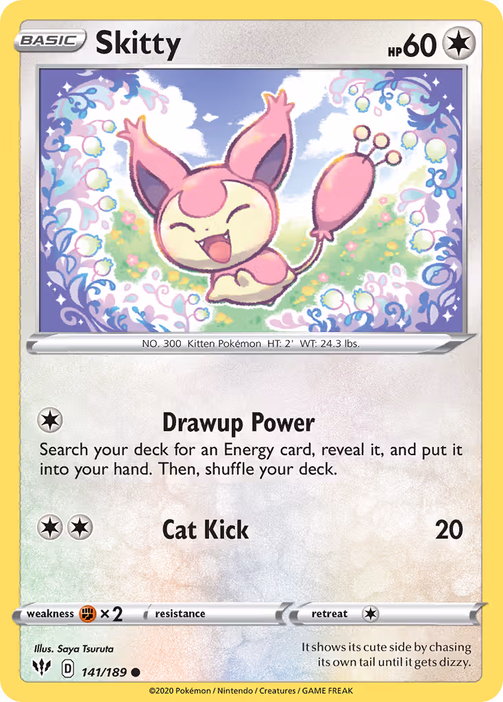 Skitty 141/189 Pokemon card