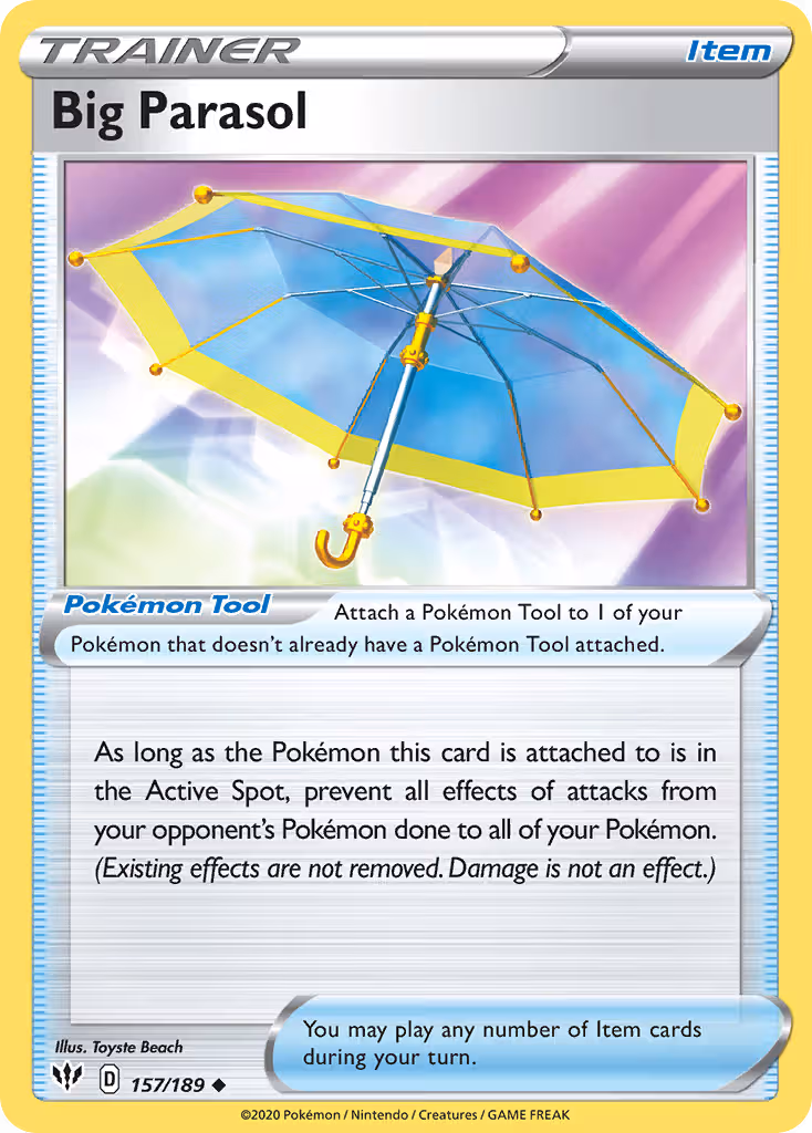 Big Parasol 157/189 Pokemon card