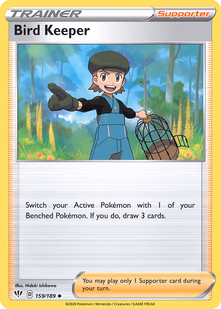 Bird Keeper 159/189 Pokemon card