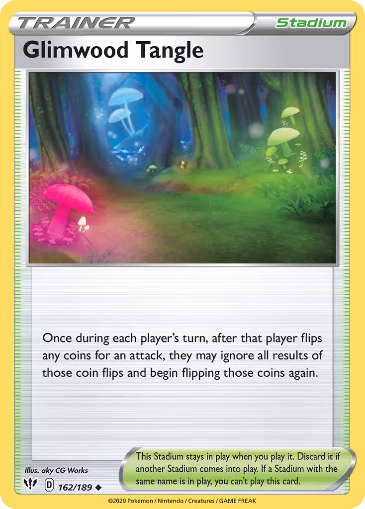 Glimwood Tangle 162/189 Pokemon card