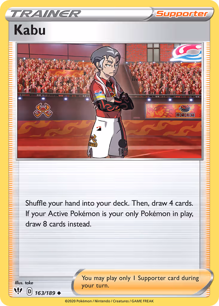 Kabu 163/189 Pokemon card