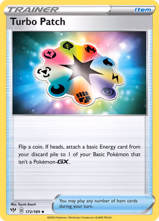 Turbo Patch 172/189 Pokemon card