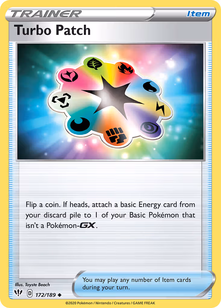 Turbo Patch 172/189 Pokemon card
