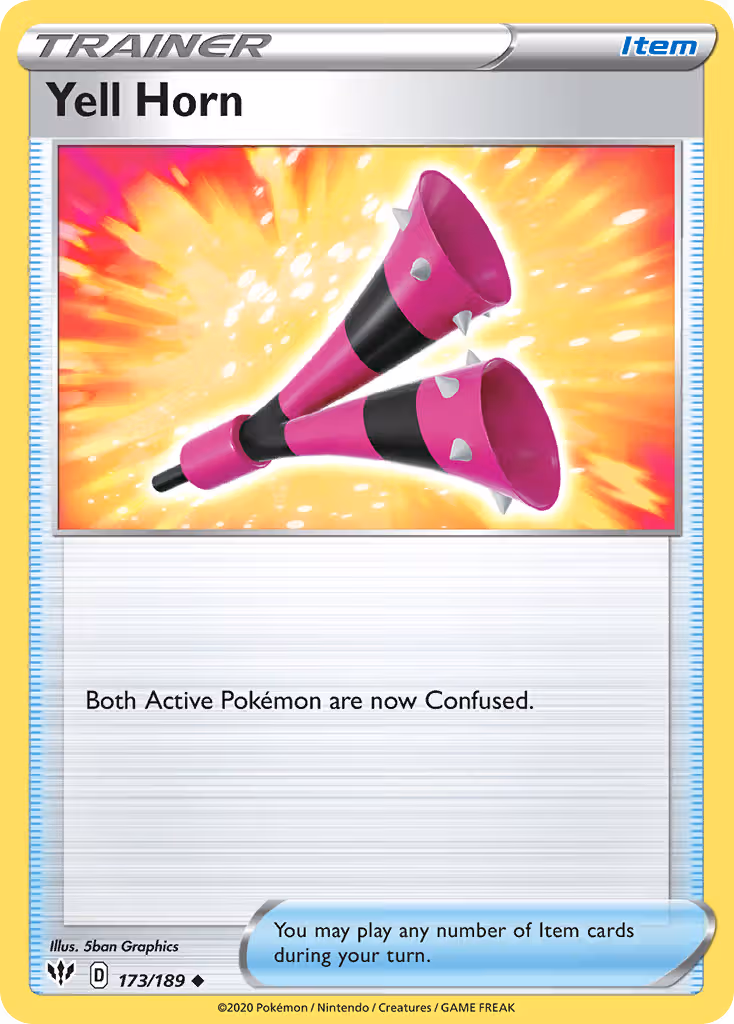 Yell Horn 173/189 Pokemon card