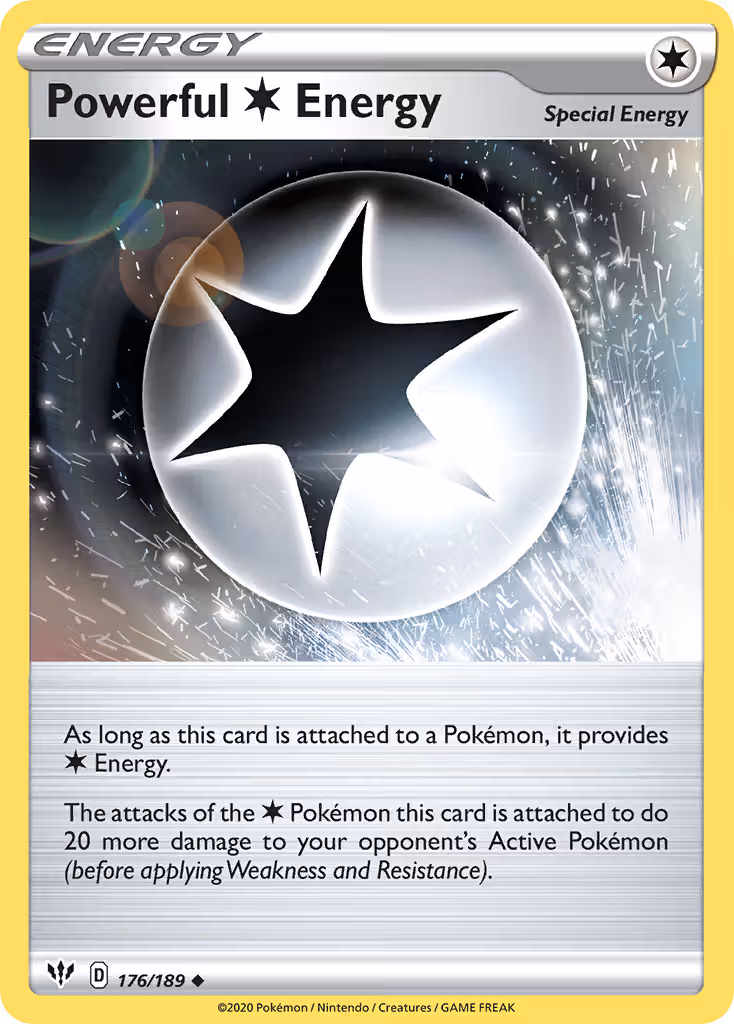 Powerful Colorless Energy 176/189 Pokemon card