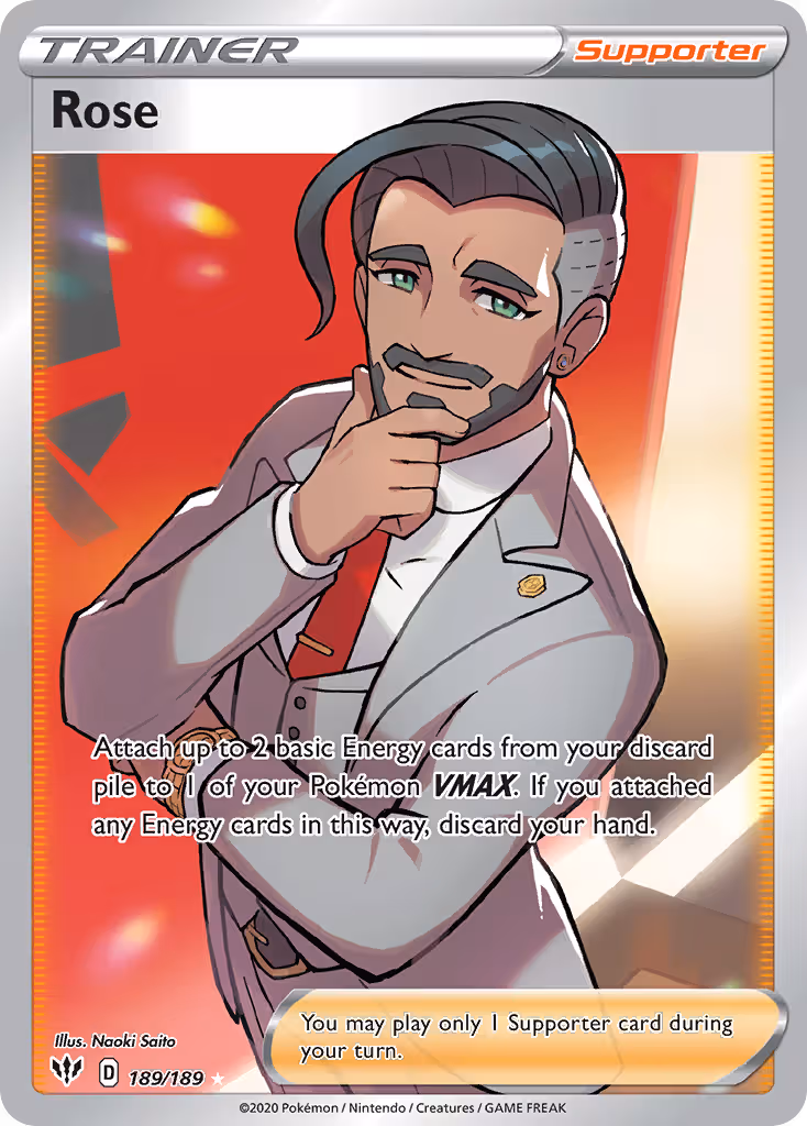 Rose 189/189 Pokemon card