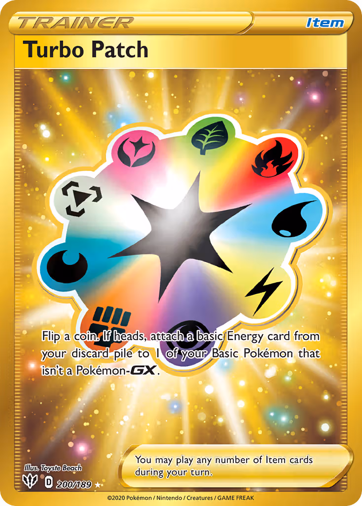 Turbo Patch 200/189 Pokemon card