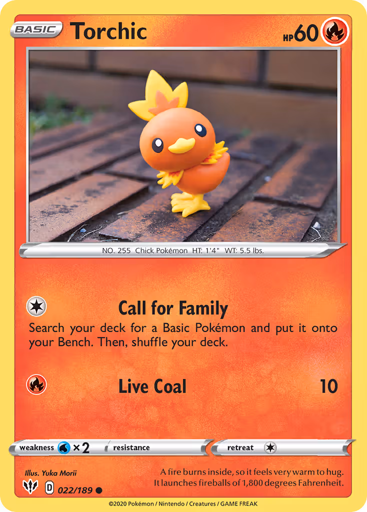 Torchic 22/189 Pokemon card