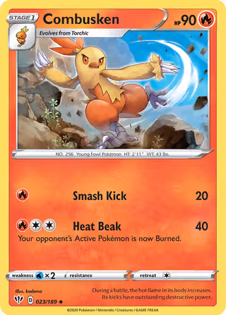 Combusken 23/189 Pokemon card