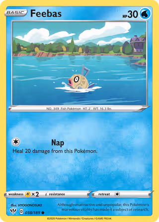 Feebas 38/189 Pokemon card