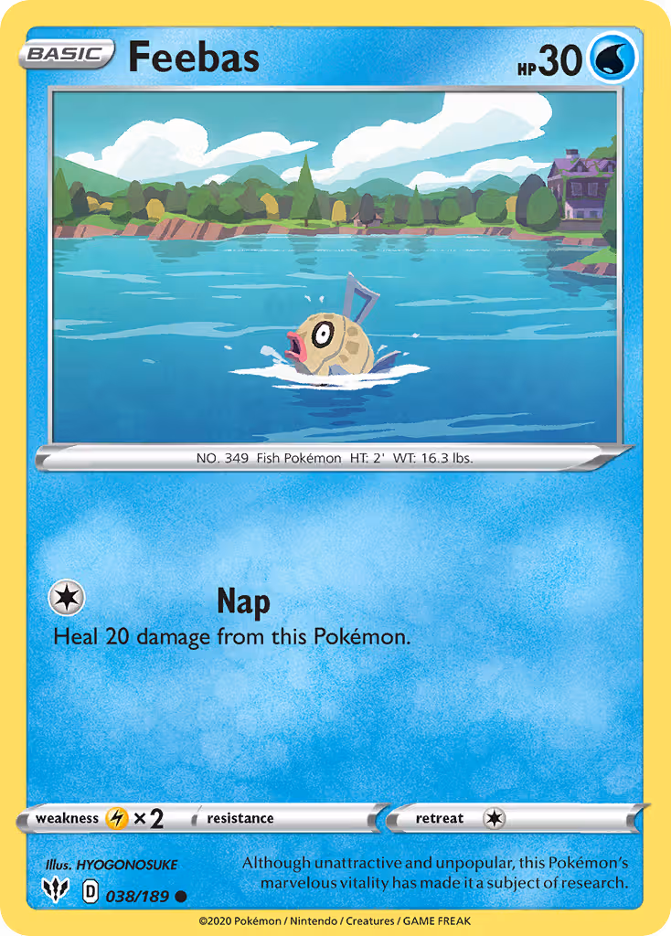 Feebas 38/189 Pokemon card