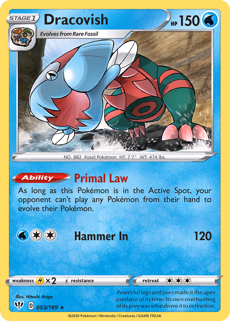 Dracovish 53/189 Pokemon card