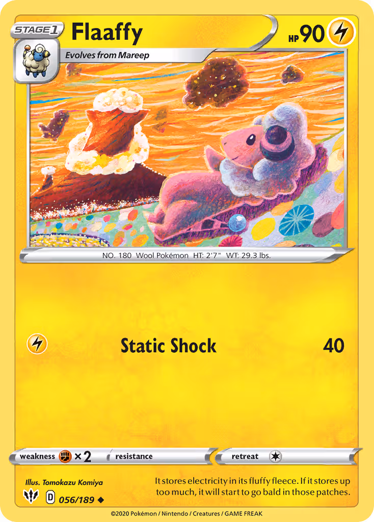 Flaaffy 56/189 Pokemon card