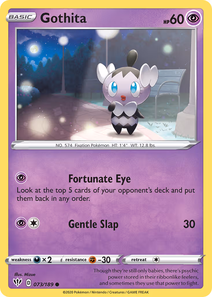 Gothita 73/189 Pokemon card
