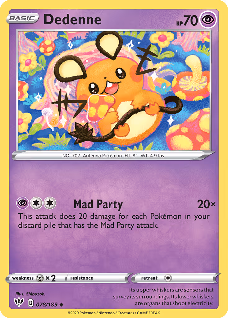 Dedenne 78/189 Pokemon card