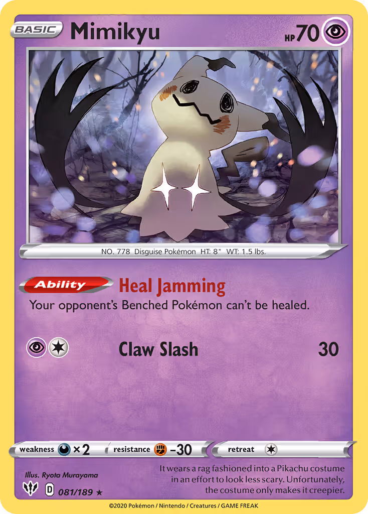 Mimikyu 81/189 Pokemon card