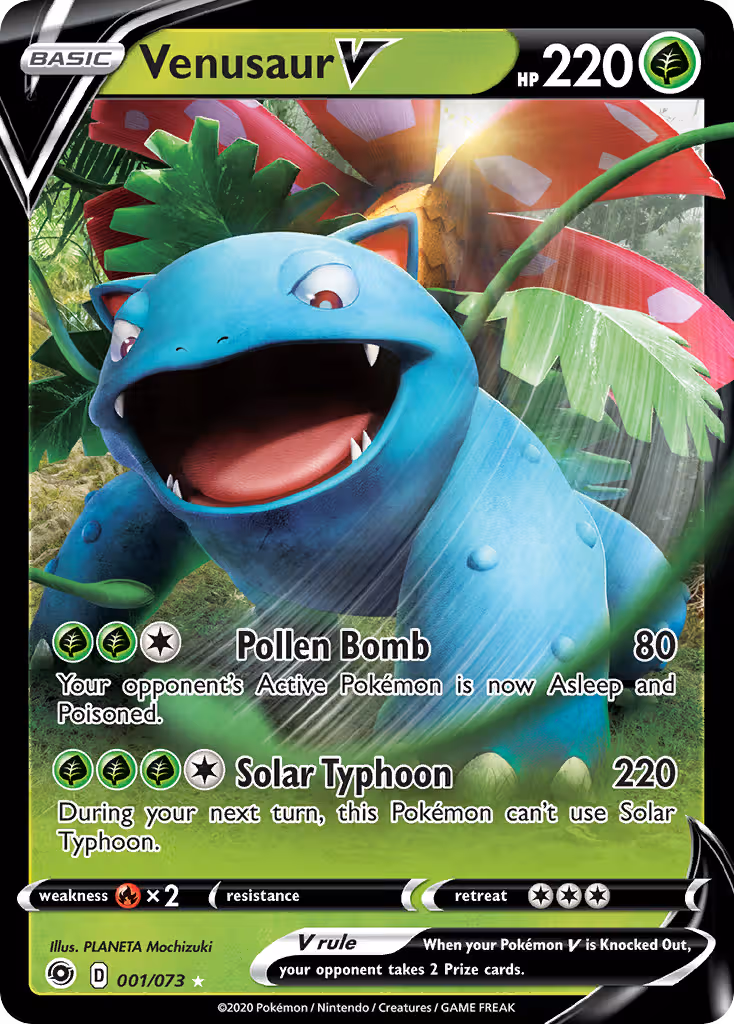 Venusaur V 1/73 Pokemon card