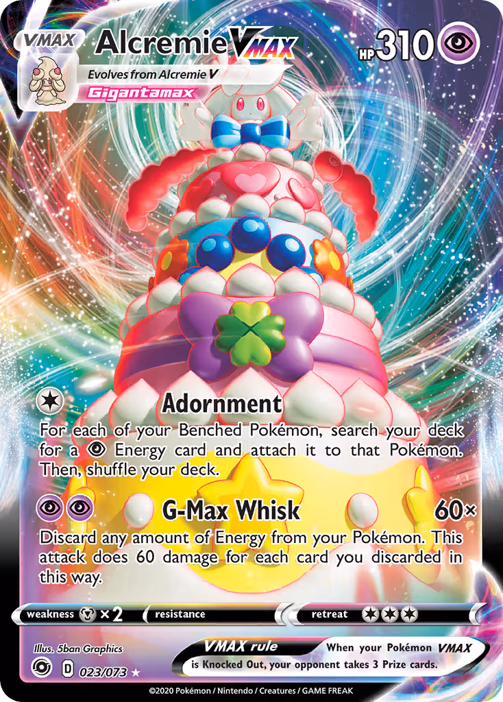 Alcremie VMAX 23/73 Pokemon card