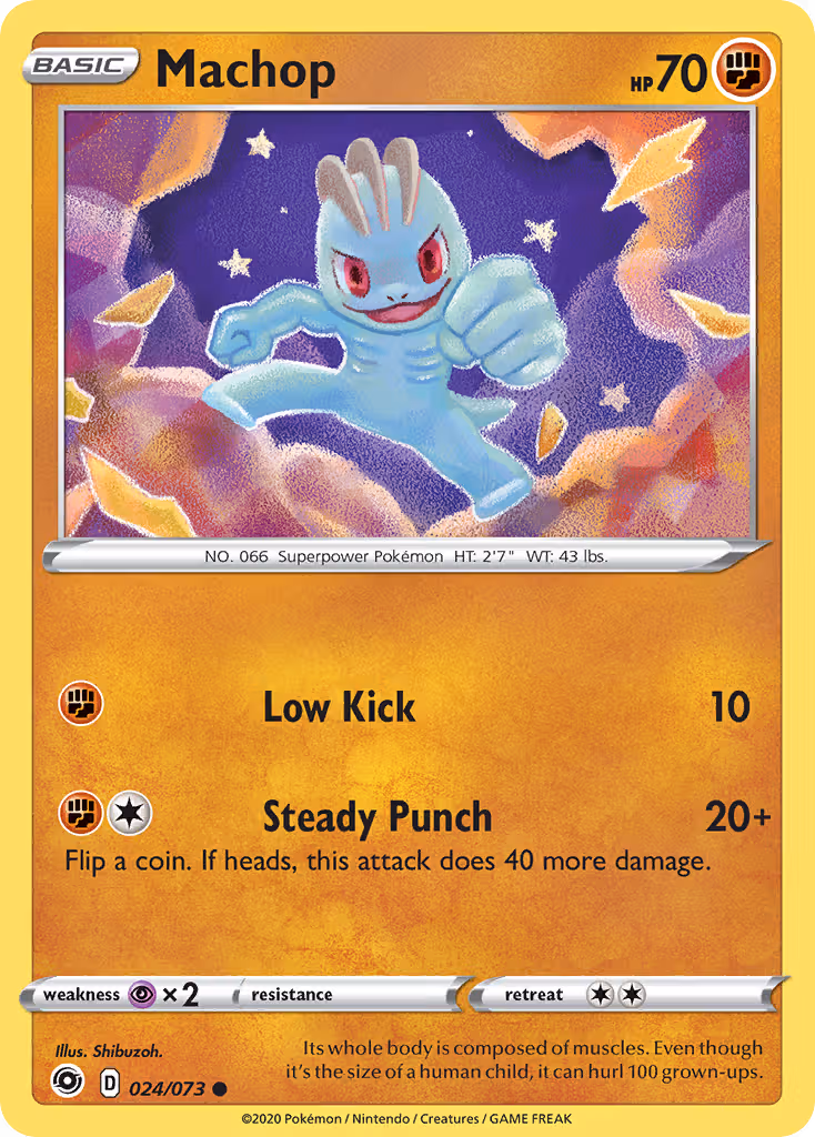 Machop 24/73 Pokemon card