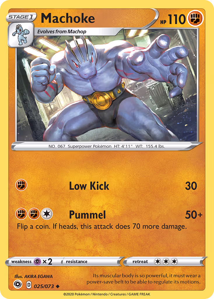 Machoke 25/73 Pokemon card