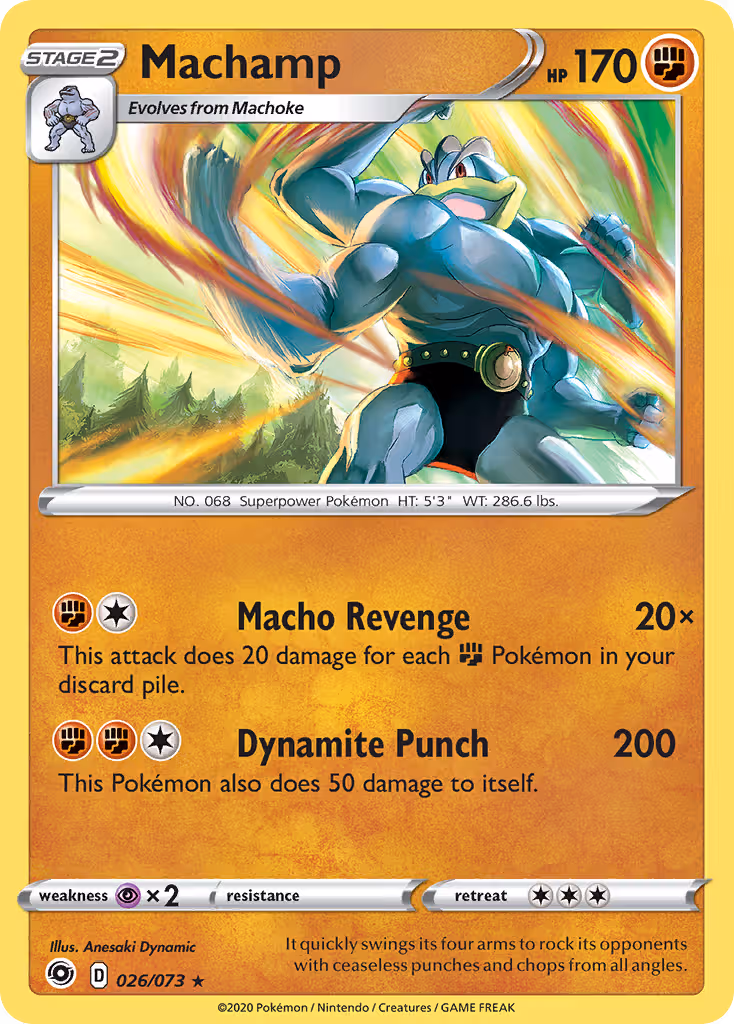 Machamp 26/73 Pokemon card