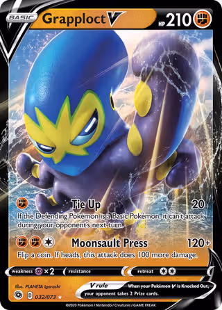 Grapploct V 32/73 Pokemon card